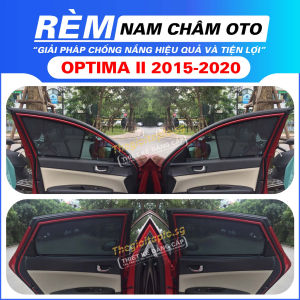 [Optima 2015-2020] Rèm che nắngchống tia UV bộ 4 cánh khung thép có nam châm hít cữa tự động tiện lợi dành cho oto