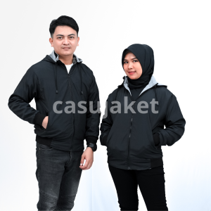 JAKET BOLAK BALIK 2 IN 1 / PARASUT/ JAKET PRIA WANITA / SIZE L XLXXL ( JUAL SATUAN )