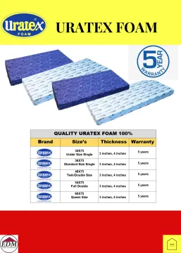 3 INCHES URATEX FOAM ALL VARIOUS SIZES Lazada Lazada PH