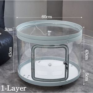 [SG Seller] Transparent Cat Villa Condo Cat Tower Cat House Kitten Multi Purpose Pet Lockable Key Lock Cylinder