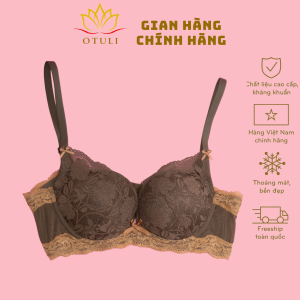 Áo Ngực Ren Pháp Siêu Mềm Nhẹ Không Gọng Nâng Ngực Tạo Khe Cho Ngực Vừa Và Nhỏ Lớp Mút 3cm Nano Bạc Kháng Khuẩn R2 OTULI