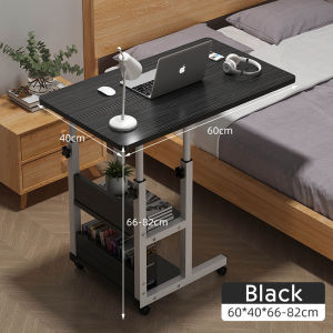 Table Bed for Food Multifunction Bed Table for Studying and Eating Movable Bed Table with wheels Adjustable Height Laptop Bed Table Bedside Table for Bedroom Student Desk Bed Lazy Desk