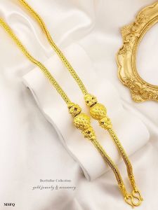 สร้อยคองานหุ้มผิวทองคำแท้ 24k หนาพิเศษ งานพรีเมียม ไม่ลอกไม่ดำ