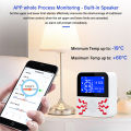 RCYAGO Smart WiFi Temperature Humidity Sensor Bluwtooth APP Alarm Indoor Outdoor Hygrometer Temperature Monitoring Device. 