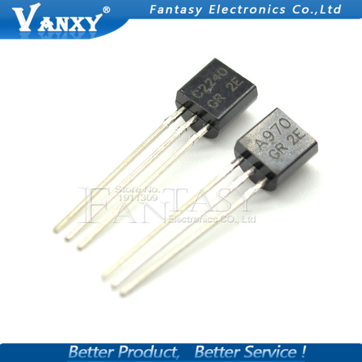 100ชิ้น2SA970 2SC2240 TO92 (50ชิ้น * A970 + 50ชิ้น * C2240) ถึง-92 ...