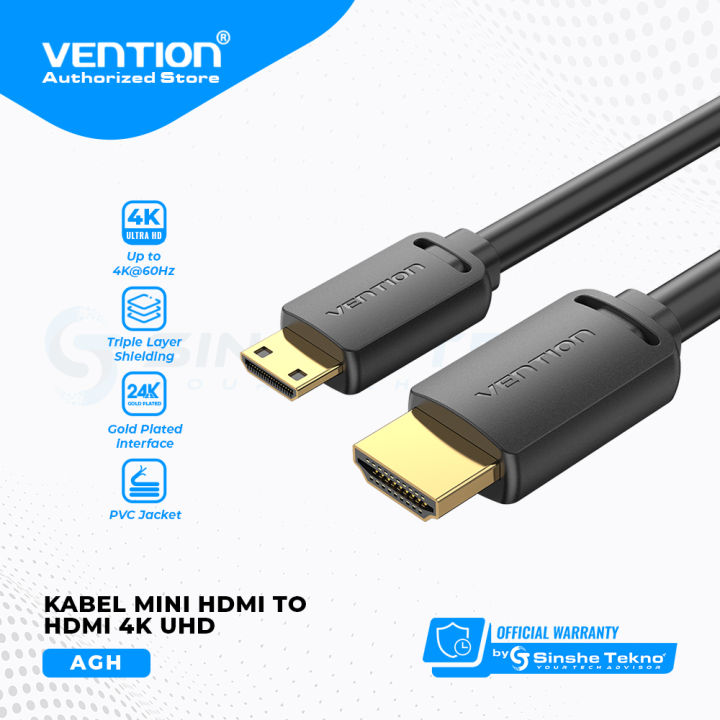 Vention Kabel Mini HDMI Male to HDMI Male 4K 1080p for Camera PC Vga  Card Lazada Indonesia