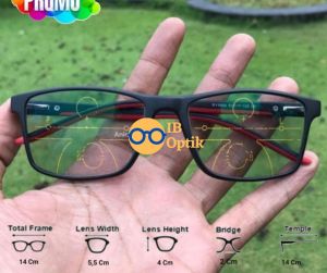 Lensa Progresif 2 IN 1 Minus/Plus Anti Radiasi Blueray CR/MC