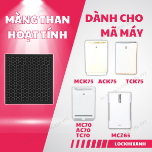 Màng lọc không khí DAIKIN nội địa nhật mcz65 mck/tck/ack75 mc/ac/tc70. lõi hepa bóc máy lõi than hoạt tính giá rẻ chất lượng cao