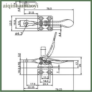 aiqinhaimaoyi GH-201A Clamp Quick-Release Toggle Clamps Vertical Toggle Clamp Hand Clip Tool