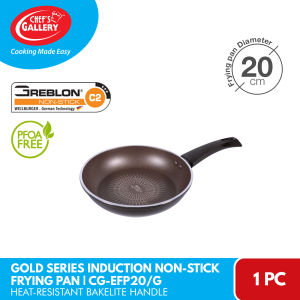 Chefs Gallery Gold Series Greblon C2 Non-Stick Frying Pan | Bakelite Handle | PFOA Free | Induction Ready