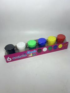 Z&H Poster Paints Set with Artist Brush 6 Colors & 12Colors Washable arts and craft school supply