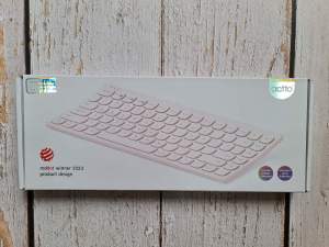 ACTTO B603 Ergonomic Scissors type Curved Slim Multi Device 2.4 GHz USB Receiver Bluetooth 5.2 Wireless Keyboard