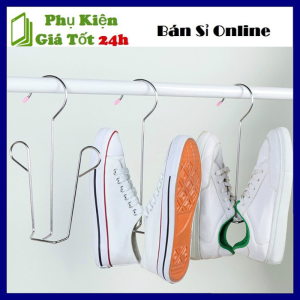 Móc Treo Phơi Giày Dép Quần Áo Bằng INOX Dày 4mm / Giá treo giày dép tiện lợi nhanh khô khung móc cứng cáp có thanh ngang dưới đáy giúp giữ Dáng giày