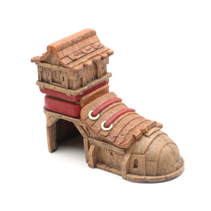 ตู้ปลาที่พักอาศัยรองเท้ารูปถ้ำอุปกรณ์ตกแต่งตู้ปลาสำหรับสำนักงานบ้าน