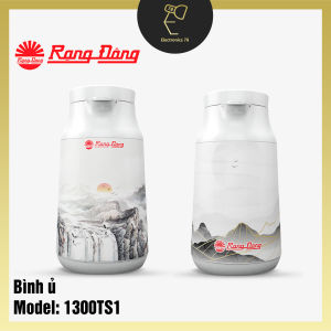 Phích trà giữ nhiệt Hiển thị nhiệt độ 1.3 Lít Rạng Đông Bình pha trà và thảo dược - 1300 TS1.E