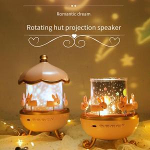 Wan Mars empty light projector creative gift toys girls children music box birthday gift night light
