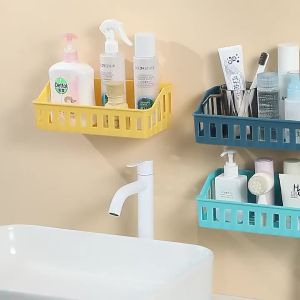 Kệ nhựa dán tường để đồ nhà tắm giá để đồ nhà bếp dạng đan lưới Phukienprocare