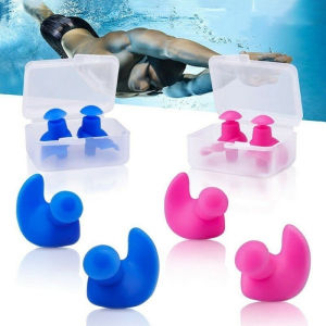 Swimming Ear Plugs Waterproof Reusable Silicone EarPlugs for Adult Kids Swimmers Surfing Snorkeling