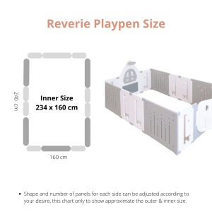 RaaB Family™ Reverie Series Playpen Playard Safety Fence Non Toxic Material