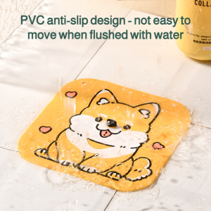 Bathroom Floor Drain Odor Control Cover Silicone Mat 2in1 Anti Return Odor Closed Cover