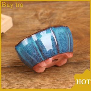 [Buytra] กระถางปลูกต้นไม้บอนไซสำหรับตกแต่งบ้านงานประดิษฐ์ทำจากเซรามิกสไตล์จีน