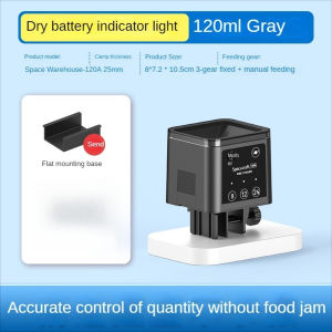 Automatic Fish Feeder with Track Grain System Large Capacity Moisture-Proof Design