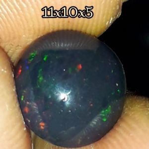 batu kalimaya black opal solid asli banten bulat montok
