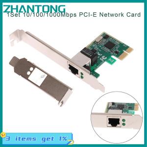 ZHANTONG 1 Bộ RJ-45 card mạng Gigabit Ethernet PCI Express PCI-E 10 100 1000Mbps Bộ chuyển đổi Lan Bộ điều khiển Mạng