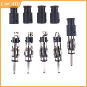 【E-WOITD】 5pcs Auto Car CD Radio Aerial Antenna Plug Adapter Plastic Handle Connector