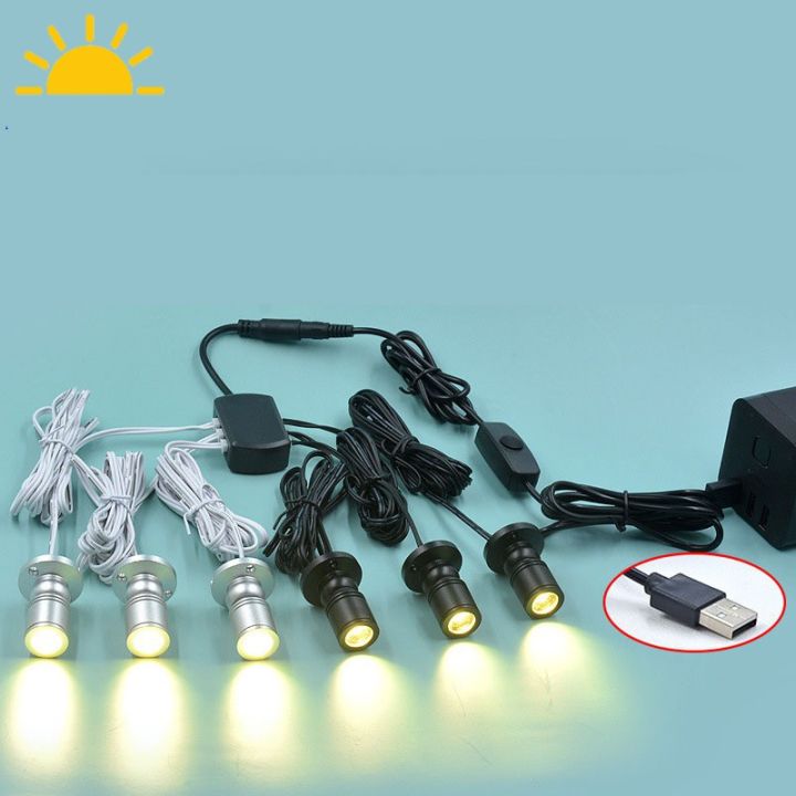 1 8cabinet light Dimmable model display cabinet small spotlight mini ...