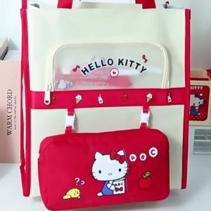 Genuine hellokitty Primary school student handbag for girls childrens extracurricular tutoring class large-capacity tutoring bag