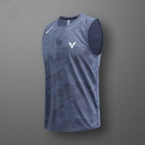 [Local Stock] VCC Fashion Quick-drying Breathable Sports Casual Sleeveless Vest Mens Running Fitness Badminton table tennis Simple Printing Vest