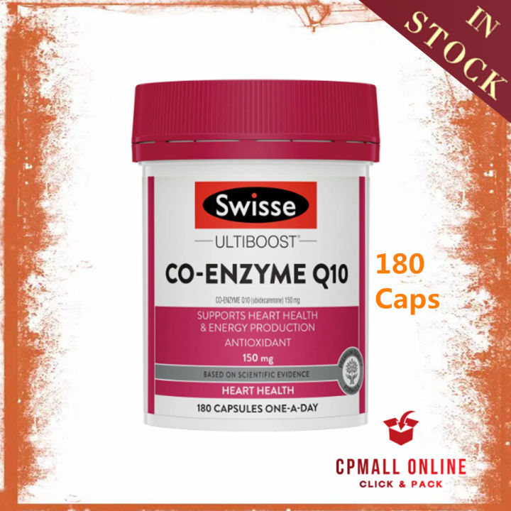 Swisse Ultiboost Co Enzyme Q10 150mg 180 Capsules