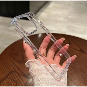 Case crystal clear acrylic iphone 16 15 14 13 12 11 plus pro max hard case bening premium mewah