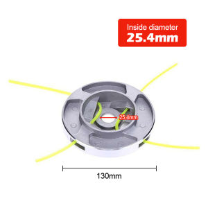 Universal Mower Hed Line Grass Trimmer Head with 4 Nylon Lines for Brush Cutter Strimmer Replacement