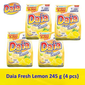 Daia Detergent + Softener 245gr (4pcs) Wangi & Melembutkan Pakaian