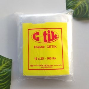 Kantong Plastik KLIP 16X25CM 100 Pcs Clip Zipper Ziplock Bening Transparan
