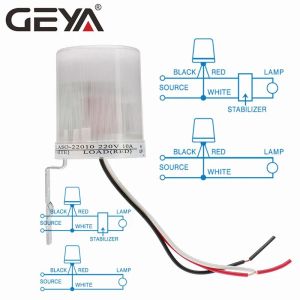 GEYA Photo Sensor Light Sensor Auto Photocell Street Photoelectric Light Control Switch  10/16/30A