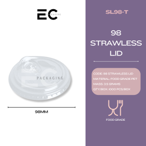 EC 50Pcs 98mm Pet Cup 18OZ 530ML Takeout Cup Milk tea/Shake/Juice Cup/ Coffee Cup CAFE BUSINESS