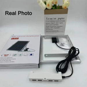 4USB Output Solar Panle Charging For Various 6V 6W USB Devices with an Output of 600-800mAh Per Hour with 5Meter Cable