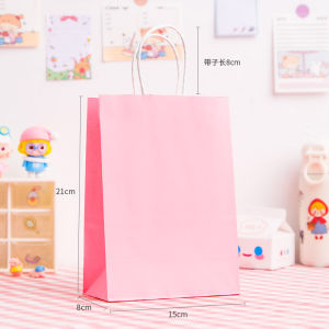 ถุงสะท้อนแสง ถุงกระดาษ มี 6 สีให้เลือก สีสันสดใส ใช้งานง่าย ขนาด 15x8x21ซม. 5ใบ/แพ็ค พร้อมรับพิมพ์ลายบนถุงกระดาษ แจ้งรายละเอียดในแชท/สินค้าพร้อมจัดส่ง