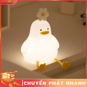 Tặng Sinh Nhật Vịt Led Đèn Ngủ USB Sạc Đèn Ngủ Đèn Silicon Cảm Ứng Công Tắc Trẻ Em Kid Trang Trí Phòng Ngủ Quà