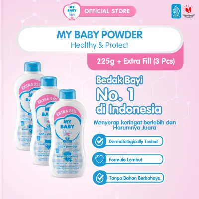 MY BABY Powder Healthy & Protect [225 g / 3 pcs] - Exp: 01.2029