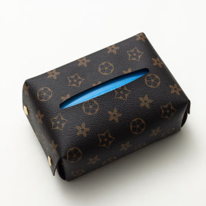 Leather Car Tissue Box Automobile Armrest Tissue Box Seat Back Paper Towel Box Sun Visor Tissue Box Accessories