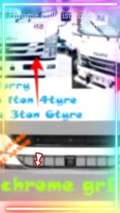 LOSERI PREMIUM Chrome Truck Lori Isuzu NPR NKR NQR N-SERIES Grille Salong Chrome  Krom 1Ton 3Ton Isuzu Lori Aksesori Lori