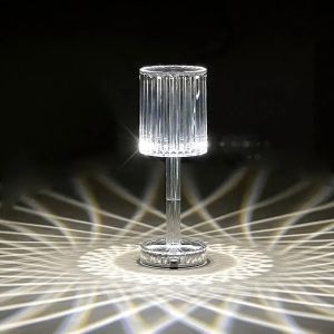 16 Color Touch Remote Crystal Table Lamps Rechargeable Bedside Lamp Diamond LED Night Lights Acrylic Home Decor Lighting Device