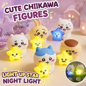 Cute Chiikawa Blind Box Starlight Friends Series Luminous Figure Ornament Small Night Light Gift