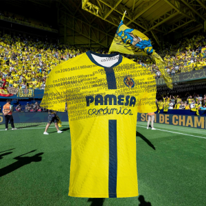 2025 Season Spain Club Football Villarreal Jersey Mens Boys Fan Jersey Tshirt 3D Quick Drying Kid Soccer Sports Jersey Kits