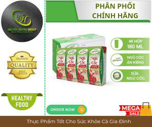 THÙNG 12 Lốc (48 Hộp) - Thức uống ngũ cốc ăn kiêng 180ml