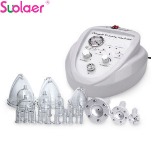 Suolaer Multifunctional Electric Vacuum Cupping Massager Machine Can Be Used for Face Lifting Beauty Breast Enlargement Hip Pump Cup Massager Body GuaSha Firming Shaper Butt Lifting Device